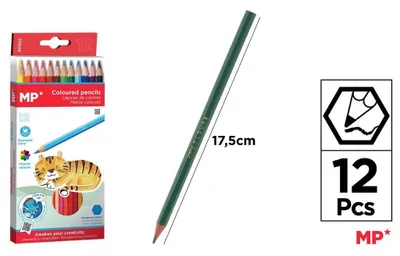 Produktbild von BUNTSTIFTE 12 Farben MP PP802 A'12 9929