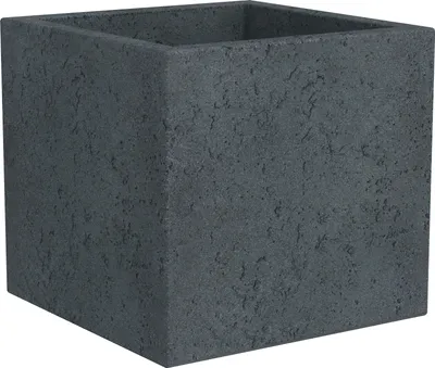 Produktbild von Scheurich 240/30 Pflanzgefäß C-Cube Stony Black - 28,5 cm x 28,5 cm x 27 cm; 55824
