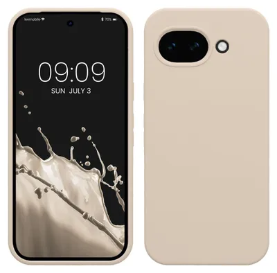 Produktbild von kwmobile Handyhülle für Google Pixel 10a Hülle - Case Silikon - Kabelloses Laden - Schutzhülle Cover in Creme