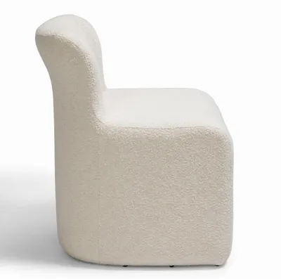Obrázok produktu pre Sada stoličiek, moderný dizajn, biela farba, textilný materiál, elegantný a štýlový vzhľad