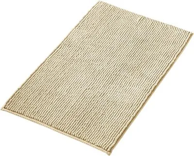 Produktbild von Famanu Badmatte Anti-Rutsch aus weichem Chenille - Beige, 40x60 cm