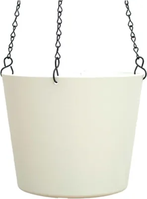 Produktbild von Kunststoff Ampel Flori 19 weiss Ø 19.5cm Höhe 17.5cm