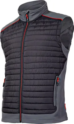 Obrázok produktu pre Prešívaná vesta, čierno-šedo-červená, veľkosť 5,5 mm. XL, LAHTI PRO