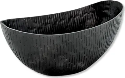 Produktbild von Metall Schale Schiff 25 x 11,5cm anthrazit Blumenschale Pflanzschale Planztopf