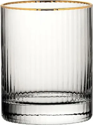 Produktbild von Utopia Hayworth Double Old Fashioned Goldrand Gläser 325ml (6er-Pack)