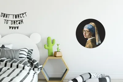 Produktbild von MuchoWow® - Wand Bild - Wohnzimmer - Runde Bilder - Alubilder - Kunst für zu Hause - Aluminium - Wanddekoration