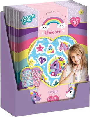 Zdjęcie produktu dla Metaliczne tatuaże Totum Unicorn
