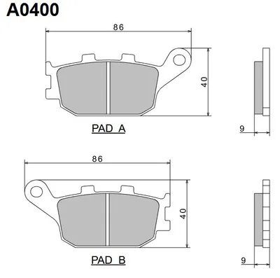 Immagine prodotto di NISSIN 2024/10 KH174, pastiglie freno semimetalliche premium (ECE R90), prodotte in Giappone (2P-244NS)