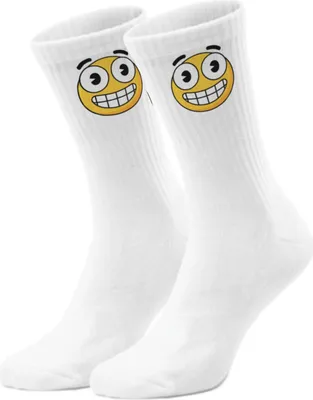 Produktbild von epicsocks EmotiFeet Grinsendes Emoticon Socken in 37-41 im Paar