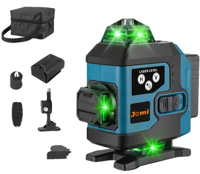 Image de Niveau laser, angle de 360°, écran convivial, 1 batterie