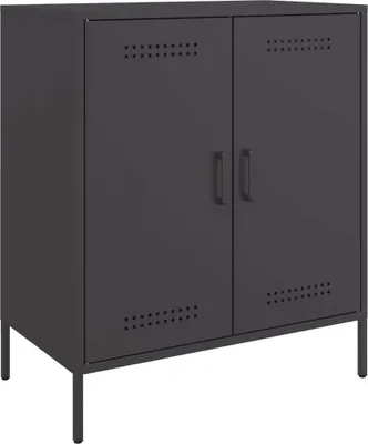 Obrázok produktu pre vidaXL Príborník čierny 68x39x79 cm oceľ