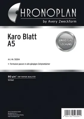 Produktbild von Avery Zweckform Chronoplan - Blatt - A5 (148 x 210 mm) - 50 Blatt
