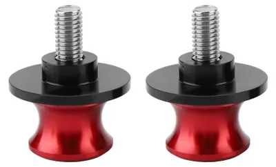 Productafbeelding van 2 stuks 6 mm CNC-achterstandaard voor motorfiets, schokbrekerophanging, schokbreker (rood)