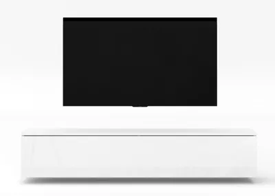 Produktbild von AX LIVING TV Board Loriano 180 cm Fernsehschrank weiß Matt/Hochglanz
