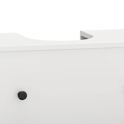 Produktbild von YITAHOME Waschbeckenunterschrank Waschbeckenschrank Badunterschrank mit 2 Schubladen 60 x 30 x 50 cm, Weiß