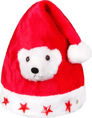 Produktbild von Verrückte Weihnachten – Lustige Weihnachtsmützen für Damen, Herren & Kinder – Schneemann, Tannenbaum, Nikolaus – Witzige Party Mütze Uni Kostüm Accessoire für Weihnachtsfeier & Winterfeste Modell wählen: Kinder Eisbär