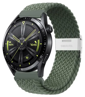 Produktbild von Elastisches geflochtenes Uhrenarmband, 22 mm, Nylon, mit Schnellschnalle, für Smartwatches