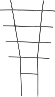 Image de Treillis Strend Pro, de support pour fleurs et plantes, noir, 30,5x56,5 cm