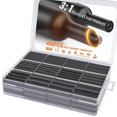 Productafbeelding van Krimpfolie set 3-in-1, IP65, met lijm, 400 stuks, 45 mm