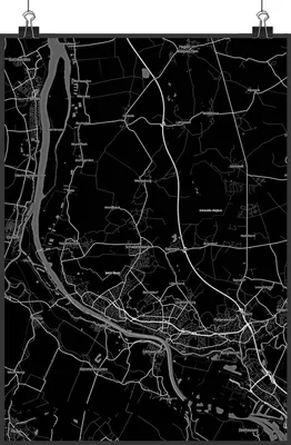 Produktbild von Mr. & Mrs. Panda Bild Schwanewede DIN A5 - Geschenk, drucke, Stadt Dorf Karte Landkarte Map Stadtplan, kunstdruck poster, wanddeko, Wandbild