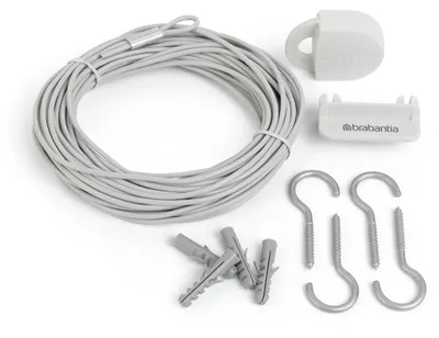 Obrázek produktu pro Brabantia 105647, Šňůry na prádlo, Bílá, 12 m, 135 mm, 135 mm, 35 mm