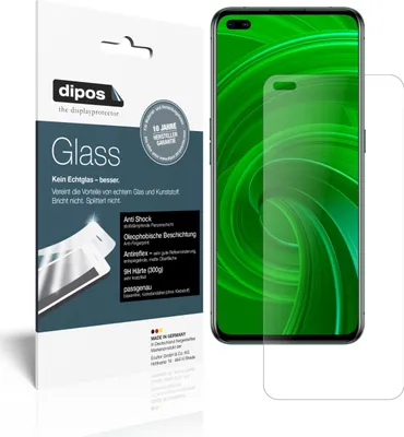 Produktbild von 1x Schutzfolie für Oppo Realme X50t 5G matt - Anti-Shock 9H Folie dipos Glass Kunststoffglas