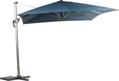 Produktbild von Rechteckiger, freistehender sonnenschirm "équador" petroleum 4 x 3m aus aluminium und polyester - Hespéride