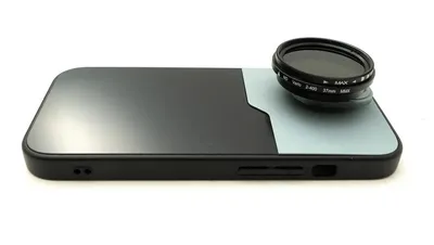 Obrázok produktu pre SYSTEM-S ND Vario filter 37 mm 2 až 400 neutrálnej hustoty so závitom pre iPhone 15
