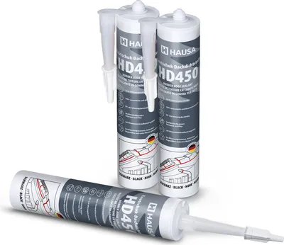 Produktbild von Hausa Kautschuk Dachdichtstoff HD450 Schwarz 3x 300ml