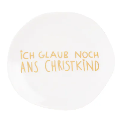 Produktbild von Weihnachtsteller "Ich glaub noch ans Christkind"