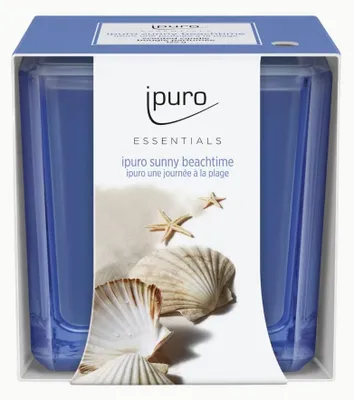 Produktbild von ipuro Sunny beachtime, Quadratisch, Blau, Grapefruit, Jasmin, Zitrone, Lilie, Minze, Rose, Tonka-Bohne, Weißer Moschus, 25 h, 1 Stück(e)