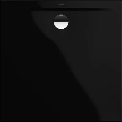 Produktbild von KALDEWEI Duschwanne SUPERPLAN ZERO 1516-5 80 x 80 x 3.7 cm schwarz glänzend mit extraflachen Wannenträger 351647980701