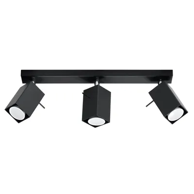Immagine prodotto di Lampada da soffitto MERIDA 3 nero 3xGU10 10W acciaio 16x6x45cm Sollux Lighting