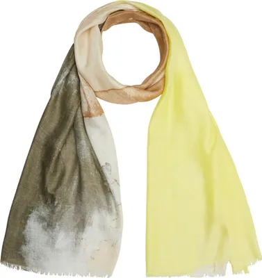 Imagen del producto de s.Oliver bufanda Scarf creme-olive-yellow multicolor