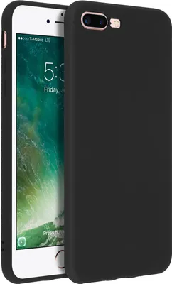Produktbild von Forcell Apple iPhone 7 Plus, 8 Plus Soft Touch Silikonhülle, soft case – Schwarz