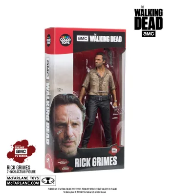 Produktbild von McFarlane Toys The Walking Dead - Rick Grimes 18cm Color Tops Figur
