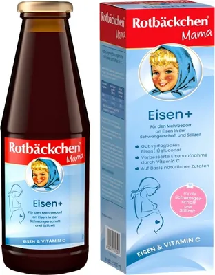 Obrázek produktu pro Rabenhorst Red Cheeks Mama Iron+ Juice 450 ml