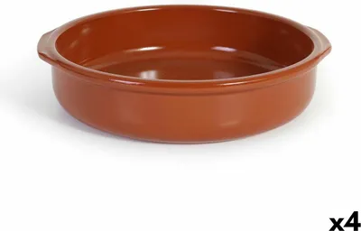 Obrázek produktu pro Pánev Azofra z pálené hlíny 31 x 29,5 x 7,5 cm (4 kusy)