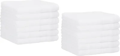 Produktbild von Betz 12 Stück Gästetücher 30x50 cm PALERMO 100% Baumwolle  Farbe: weiß