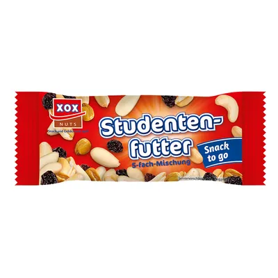 Image de XOX Aliments pour étudiants mélange noisette-fruit à grignoter 50g