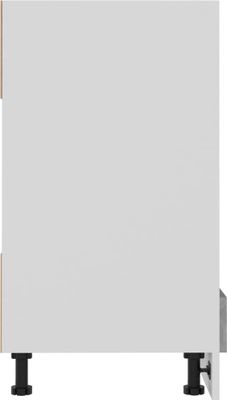 vidaXL Herdumbauschrank Betongrau 60x46x81,5 cm Holzwerkstoff