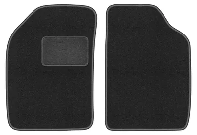 Image de Tapis avant en moquette pour Lancia Ypsilon I 1996-2003 (à hayon) – 2 pièces, gris graphite, sur mesure – Wielganizator LUX