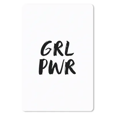 Produktbild von MuchoWow® Mauspad Mousepad Sprichwörter - Grl pwr - Mädchen - Zitate - Kinder 40x60 cm - Mousepads - Maus Mat - Pad - Mausunterlage - Schreibtisch Accesoire
