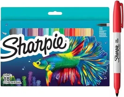 Obrázek produktu pro Sharpie 2201230, Jemný hrot, Vícebarevný, 1 mm, Krabice, 18 kusů