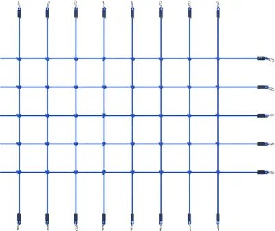 Image de vidaXL Filet à grimper 200x150 cm Bleu