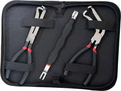 Obrázek produktu pro Automobilový elektrický konektor Odpojovací kleště Sada 3 v 1 Multifunkční nástroj pro automobily Páčidlo + černá + rovná
