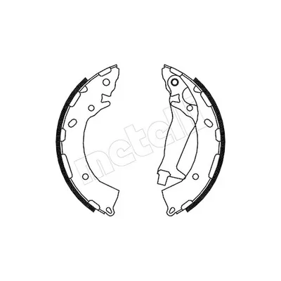 Produktbild von METELLI Bremsbackensatz Trommelbremse Hinten für HYUNDAI i10 (PA) 203,2mm 53-0189