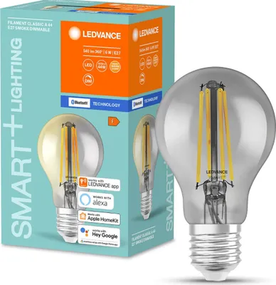 Produktbild von LEDVANCE SMART+, Intelligentes Leuchtmittel, Bluetooth, Grau, LED, E27, Warmweiß