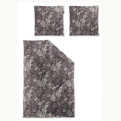 Immagine prodotto di Set di biancheria da letto Irisette in morbido cotone Zobel-HK 8558 malva 135 x 200 cm + 1 federa 80x80 cm