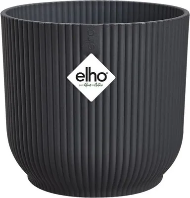 Image de Pot Elho Vibes Fold D18 Anthracite Pot Design Pliable En Plastique Recyclé - Elho Bv